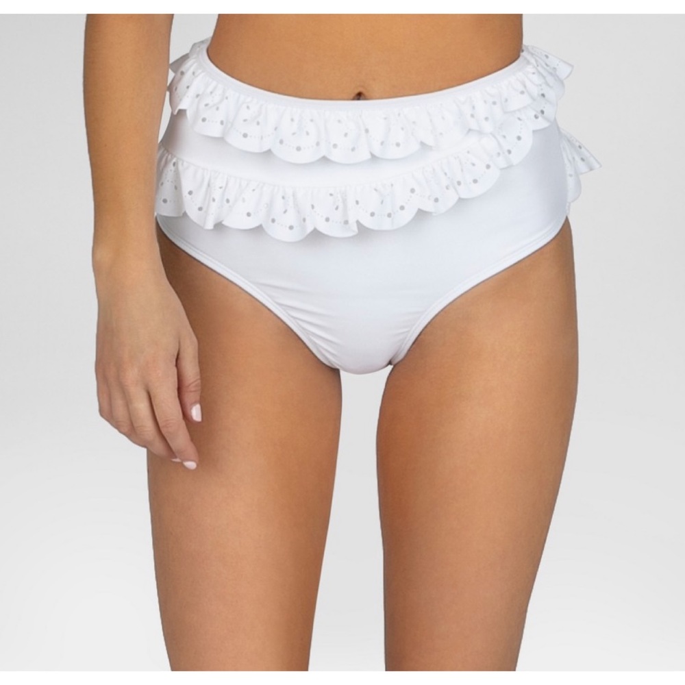 NWT Sugar Coast By Lolli Hi-Rise White Bottoms
